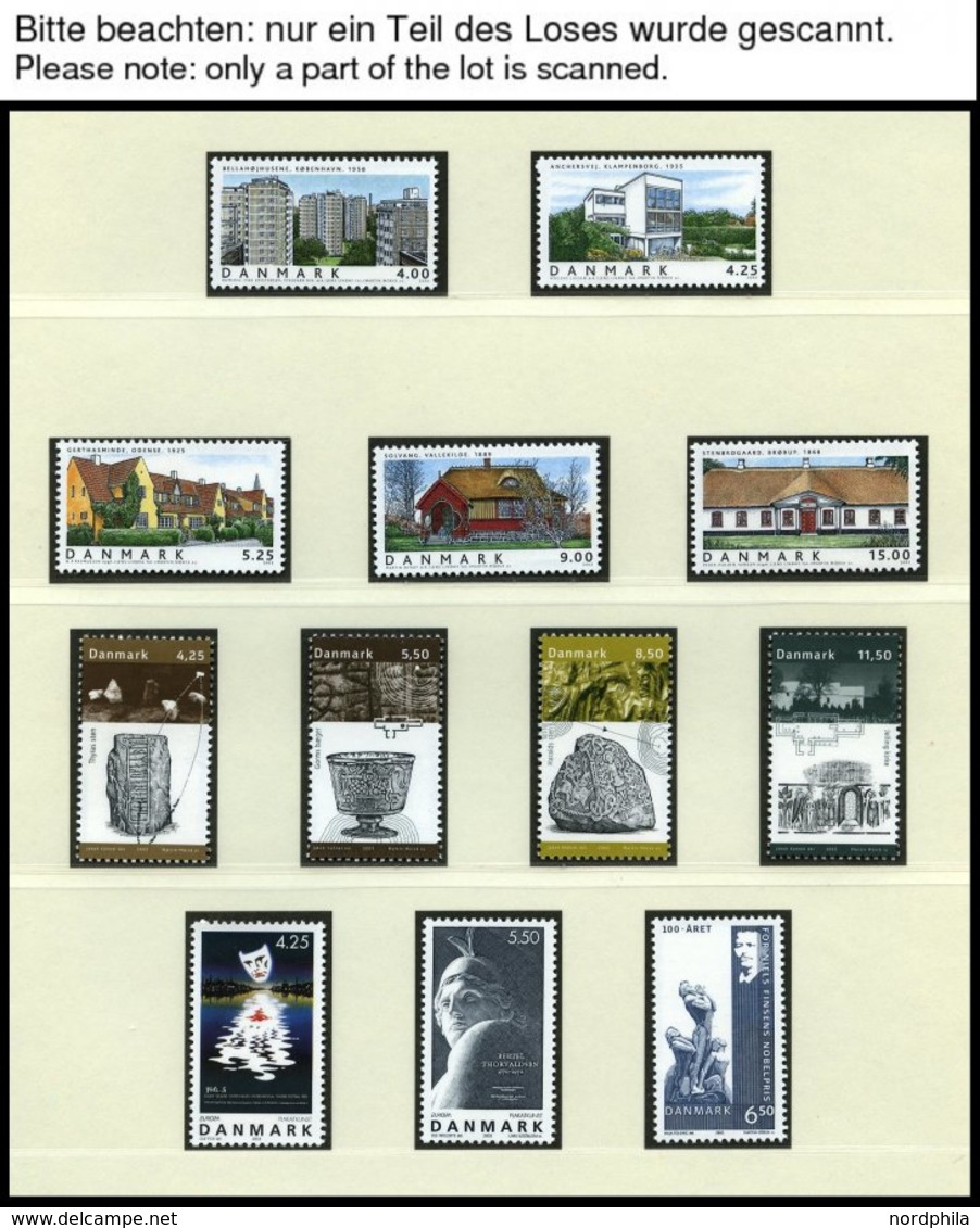 SAMMLUNGEN, LOTS **, Wohl Komplette Postfrische Sammlung Dänemark Von 1972-2008 In 3 Lindner Falzlosalben, Sehr Hoher No - Other & Unclassified