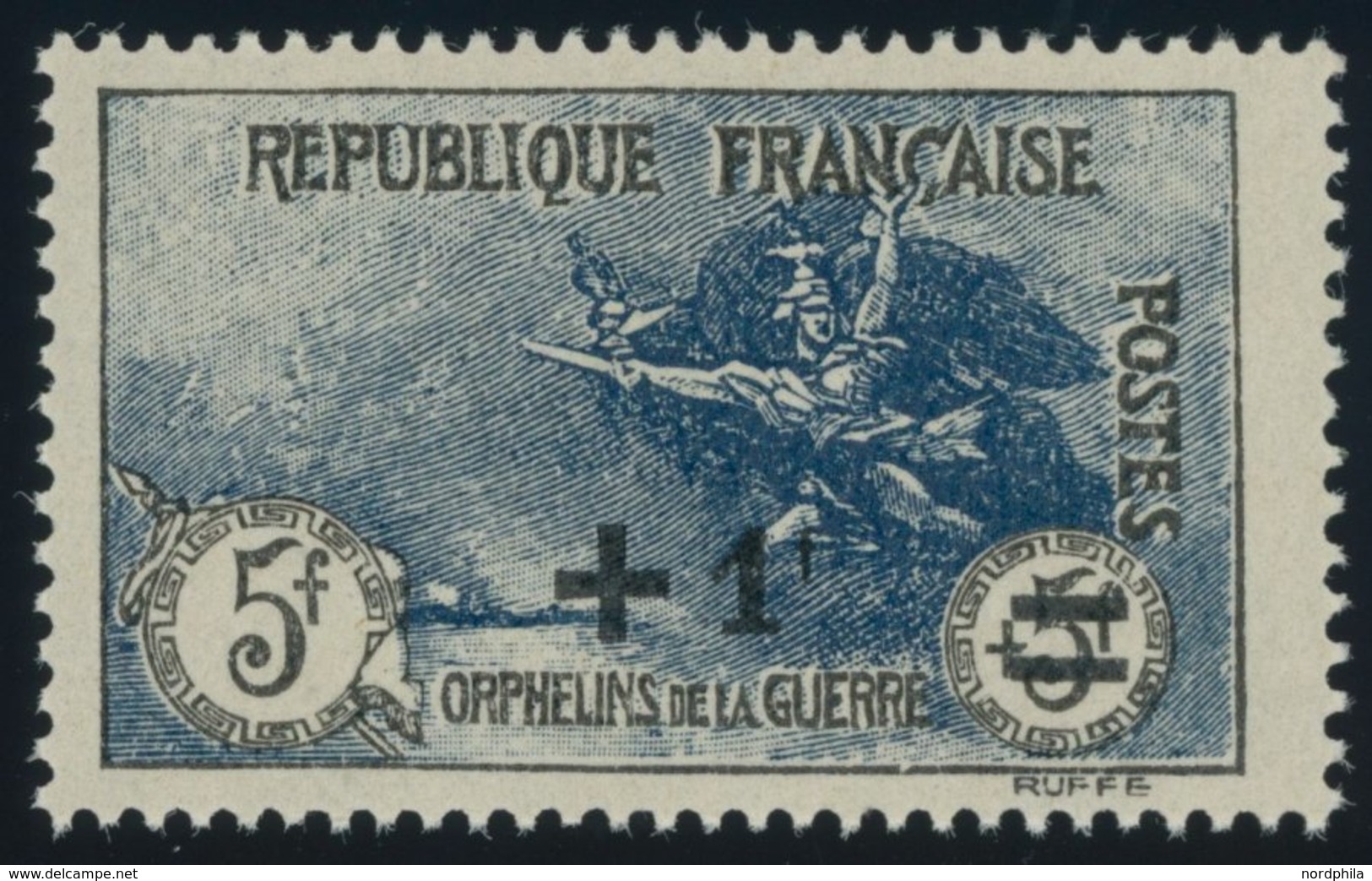 FRANKREICH 151 **, 1922, 5 Fr. Kriegswaisen, Postfrisch, Pracht, Mi. 260.- - Other & Unclassified