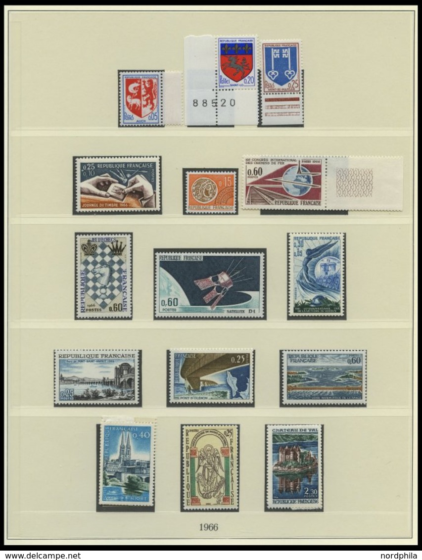 SAMMLUNGEN **, 1960-81, Postfrische, Bis Auf Wenige Werte Komplette Sammlung In 2 Neuwertigen Lindner Falzlosalben, Incl - Collections