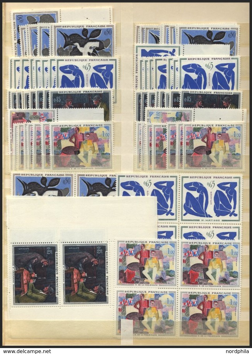 LOTS **, 1961-63, 1. - 4. Gemälde-Ausgabe, Je 20x, Z.T. In Viererblocks, Pracht - Collections