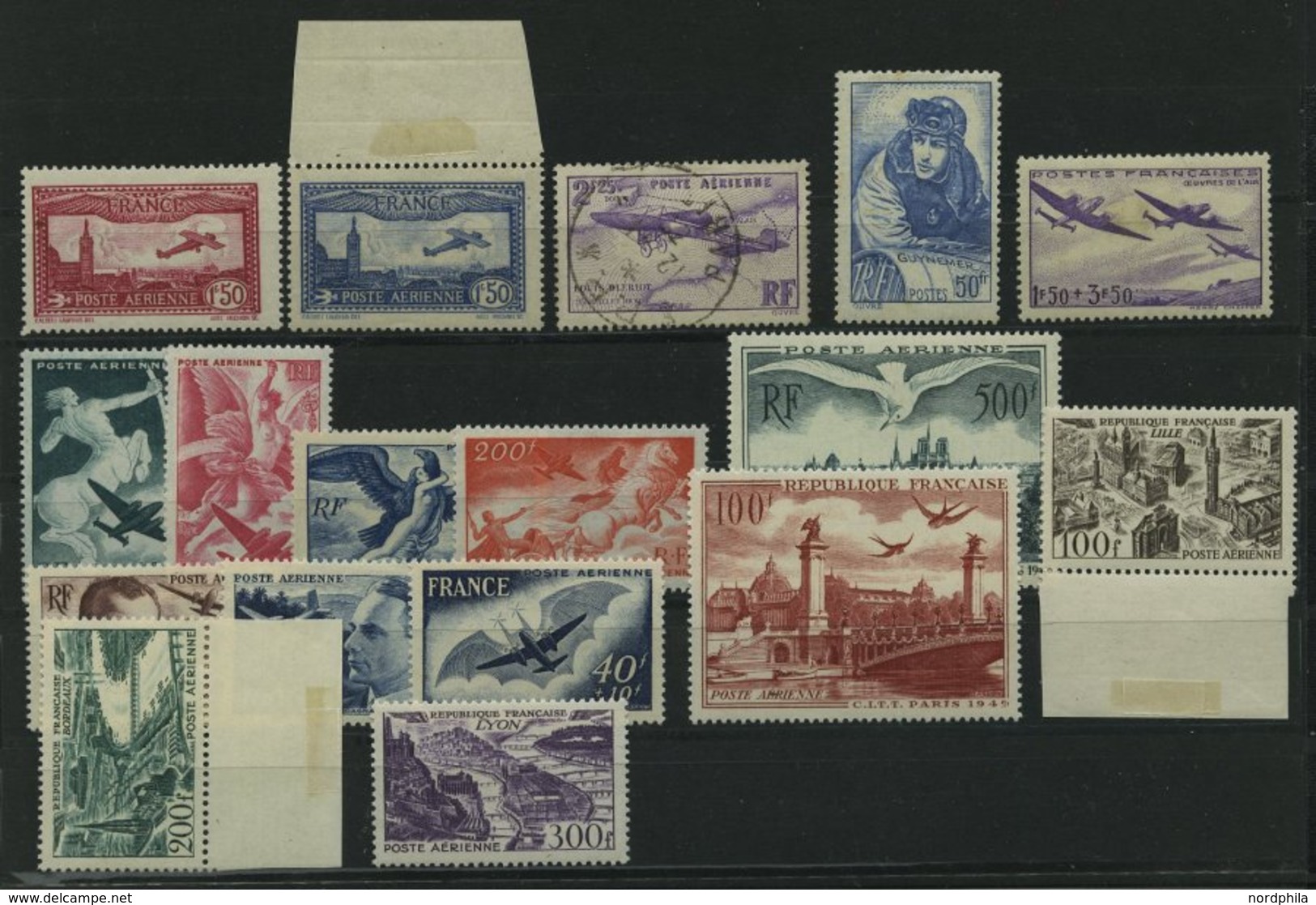 LOTS *, 1930-49, Kleine Ungebrauchte Partie Verschiedener Flugpostmarken, Prachterhaltung - Collections