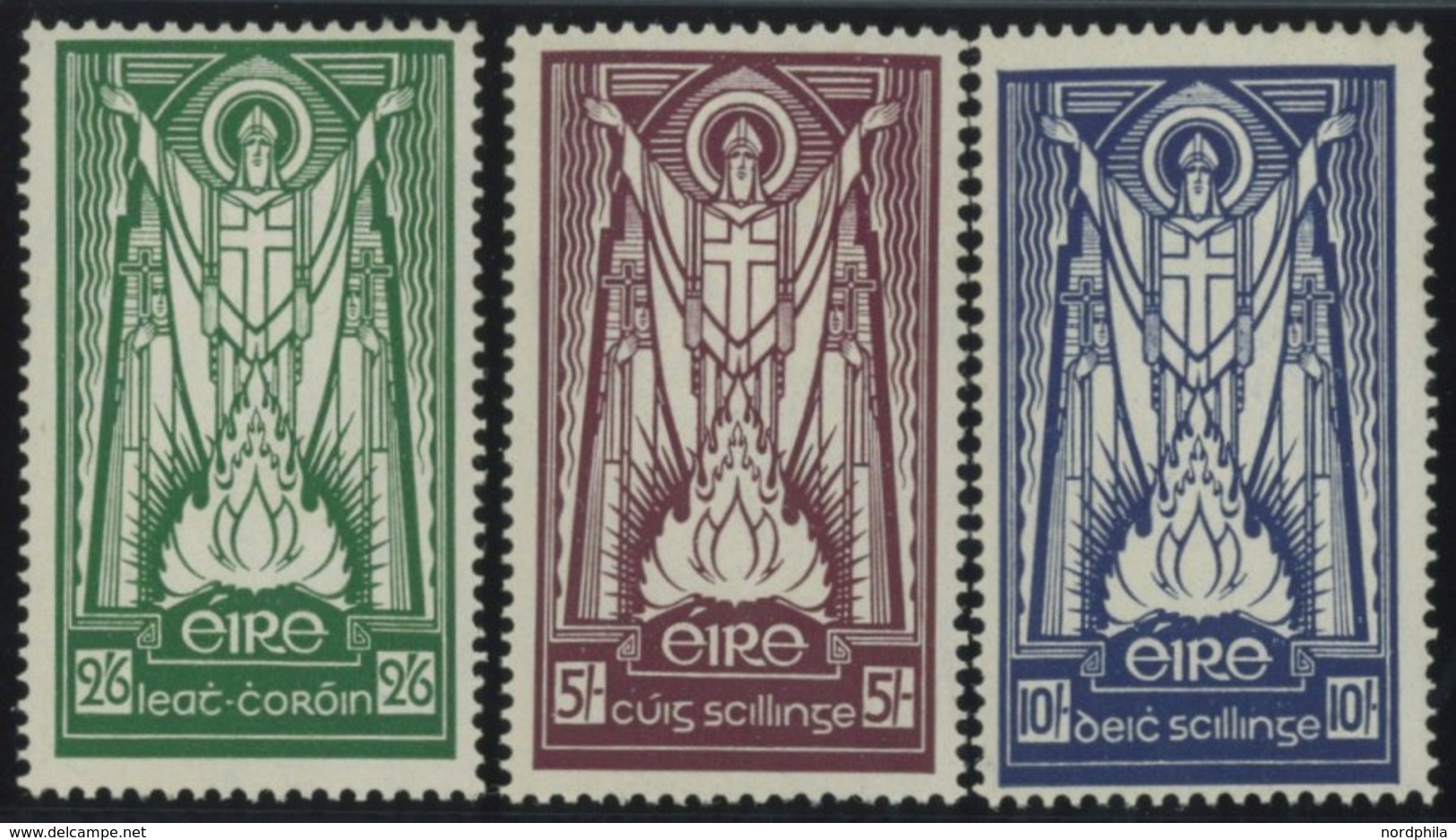 IRLAND 62-64 **, 1937, St. Patrick, Prachtsatz, Mi. 650.- - Autres & Non Classés