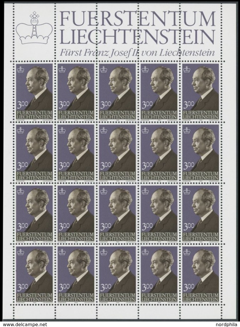 LIECHTENSTEIN 791-833KB **, 1982/3, Komplett In Kleinbogen, U.a. Mit Mi.Nr. 828/9, Postfrisch, Pracht, Sehr Günstig Ausg - Sonstige & Ohne Zuordnung