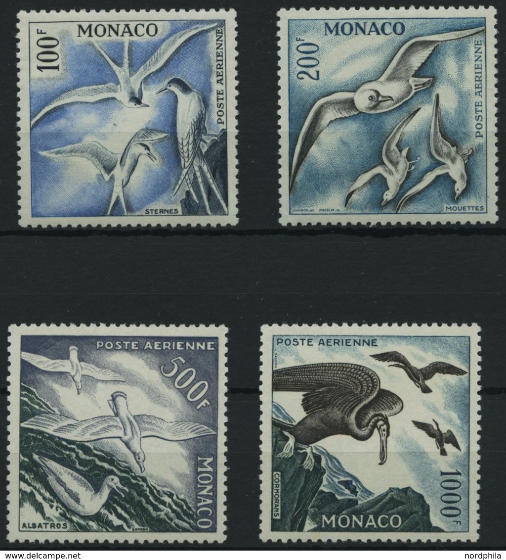 MONACO 502-05A *, 1955, Seevögel Aus Dem Mittelmeerraum, Gezähnt K 11, Falzrest, Prachtsatz - Altri & Non Classificati