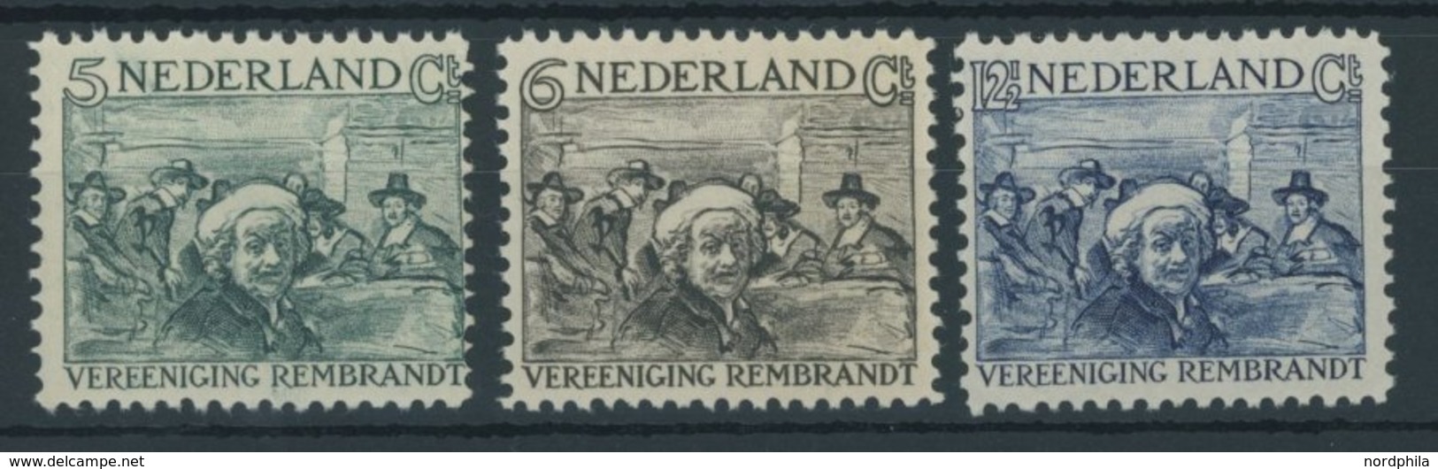 NIEDERLANDE 233-35 **, 1930, Vereinigung Rembrandt, Postfrischer Prachtsatz, Mi. 65.- - Altri & Non Classificati