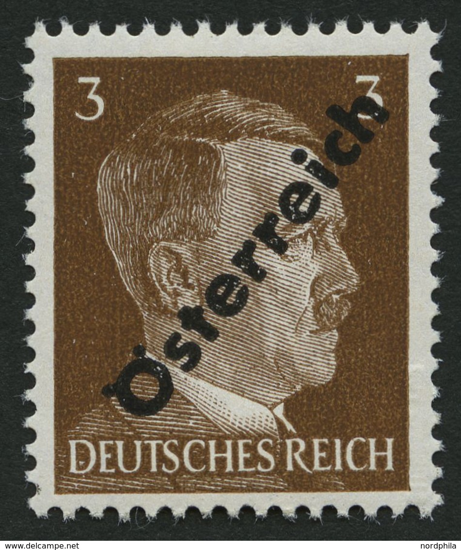 ÖSTERREICH IVa **, 1945, Nicht Ausgegeben: 3 Pf. Dunkelgelbbraun, Pracht, Befund Sturzeis, Mi. 100.- - Used Stamps