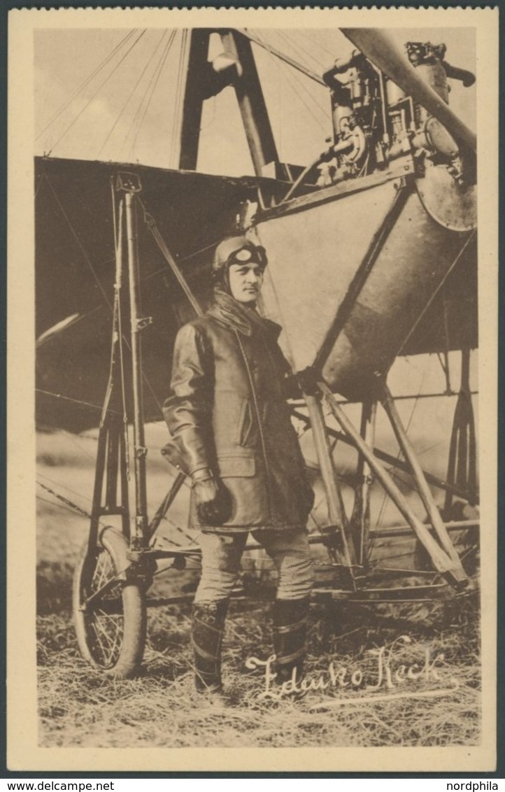 FLUGPOST BIS 1938 1913, Österreichische Militärpiloten: 6 Verschiedene Ansichtskarten Aus Offiziellem Postkartenheft Der - Premiers Vols