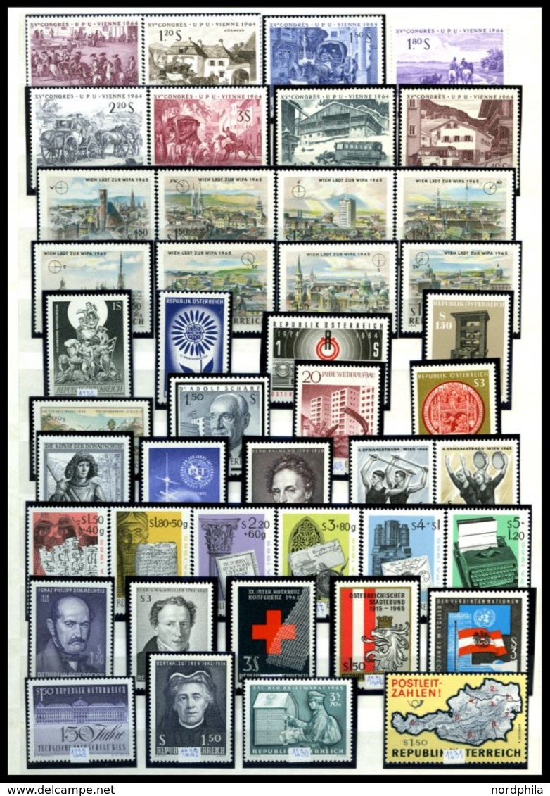 SAMMLUNGEN **, Postfrische Sammlung Österreich Von 1959-2000 Im Einsteckbuch, Komplett Bis Auf Freimarken-Ausgaben, Prac - Collections