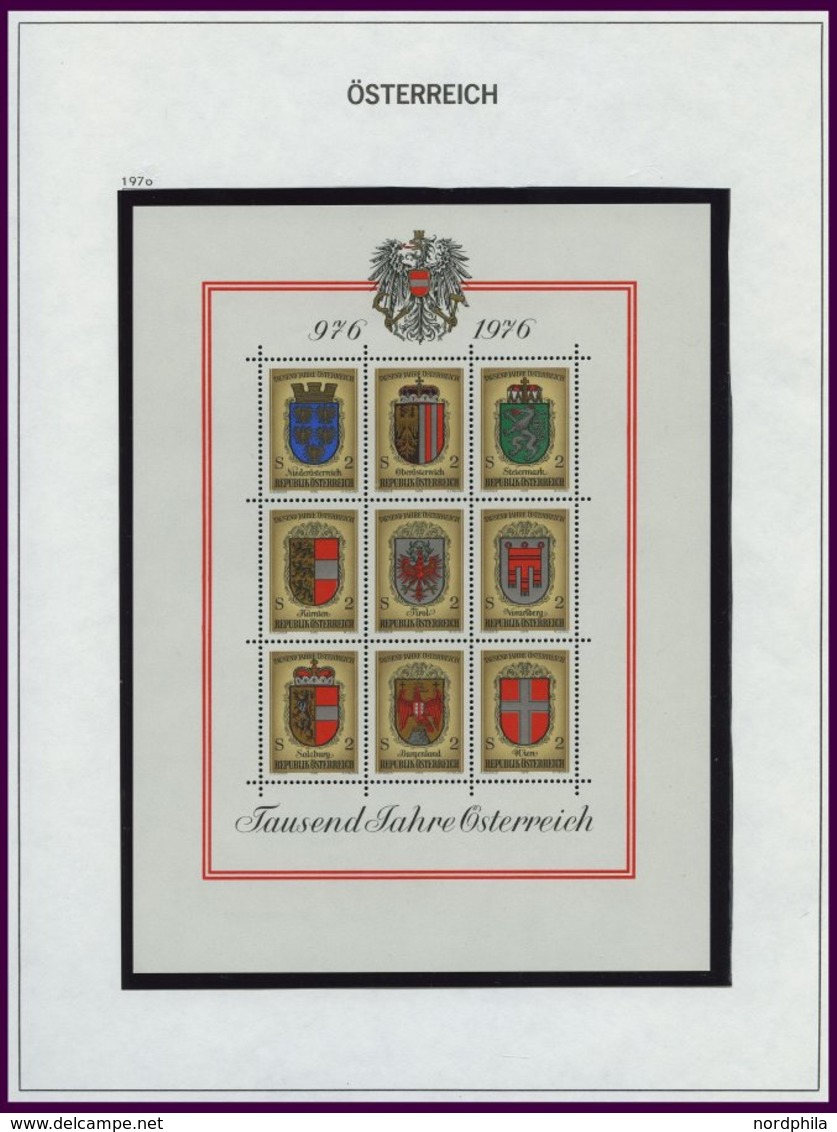 SAMMLUNGEN **, komplette postfrische Sammlung Österreich von 1961-83, Prachterhaltung, Mi. 390.-