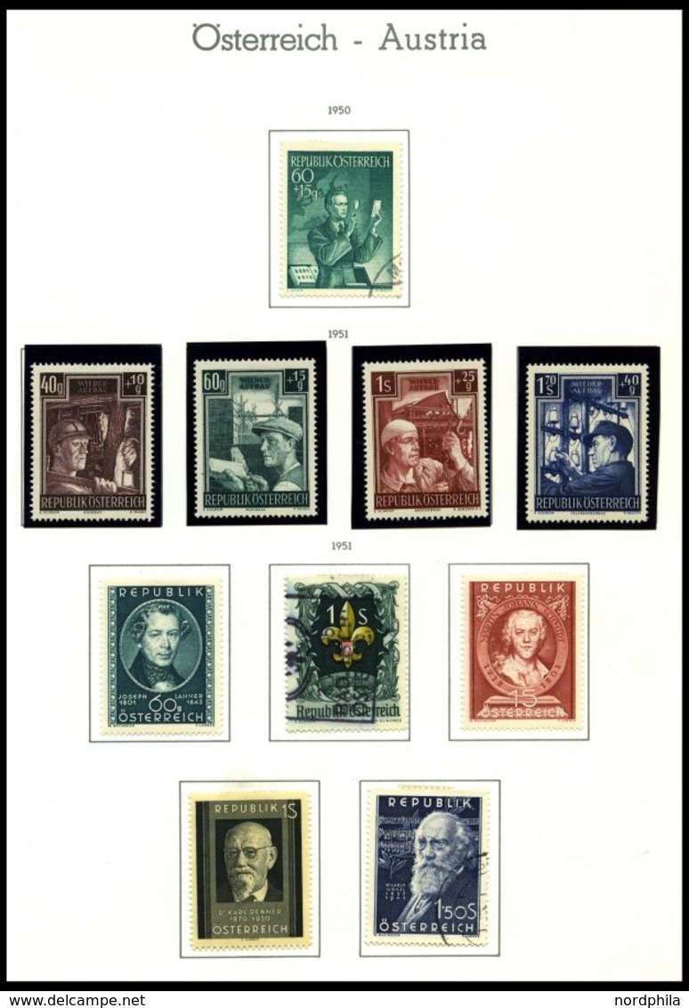 SAMMLUNGEN *, O, Saubere Sammlung Österreich Von 1945-65, Meist Prachterhaltung, Günstig!, Mi. über 800.- - Collections