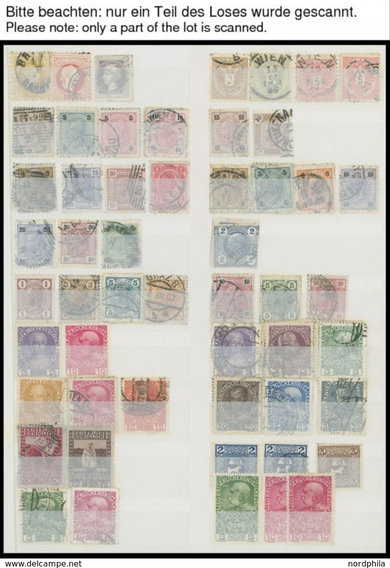 SAMMLUNGEN O,**,* , überwiegend Gestempelte Sammlung Österreich Von 1867-2003 Mit Einigen Mittleren Ausgaben Und Portoma - Collections