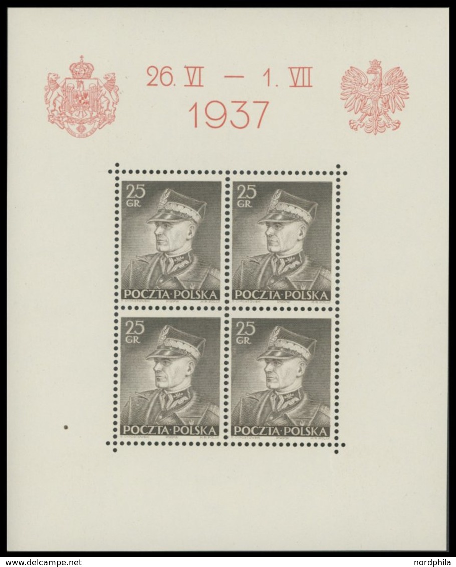 POLEN Bl. 2-4 **, 1937, Besuch Des Königs Von Rumänien, 3 Prachtblocks Mi. 150.- - Other & Unclassified