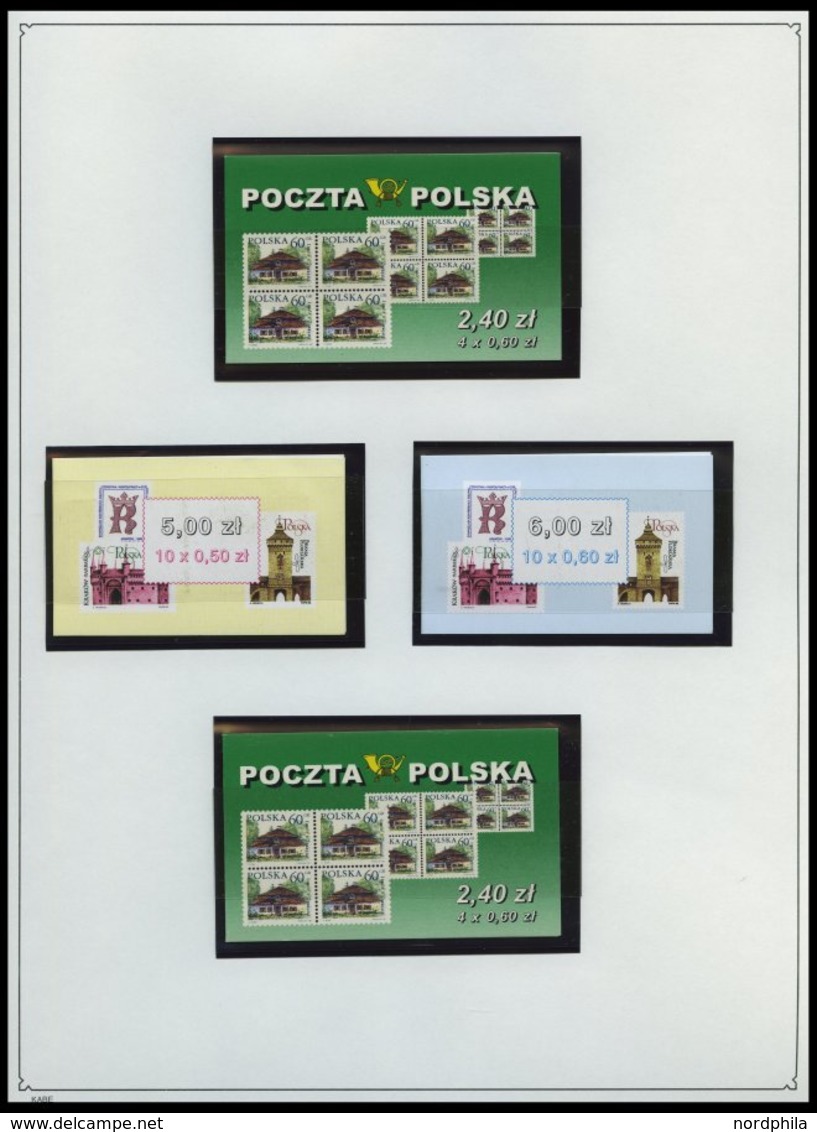 SAMMLUNGEN, LOTS **, Komplette Postfrische Sammlung Polen Von 1998-2001 Im KA-BE Album Mit Kleinbogen, Zusammendrucken U - Collezioni