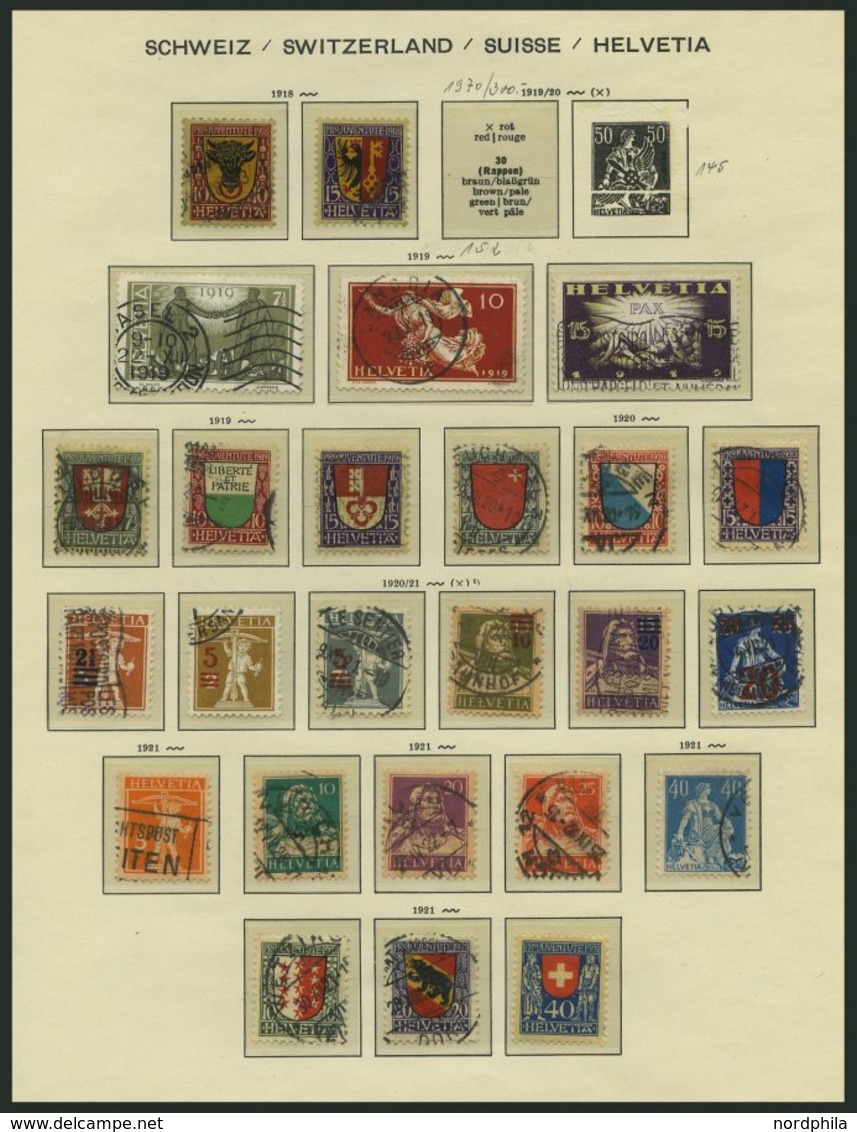 SAMMLUNGEN O,*, **, 1854-1950, Meist Gestempelte Teilsammlung, Etwas Unterschiedlich, Mi. Ca. 3500.- - Collections