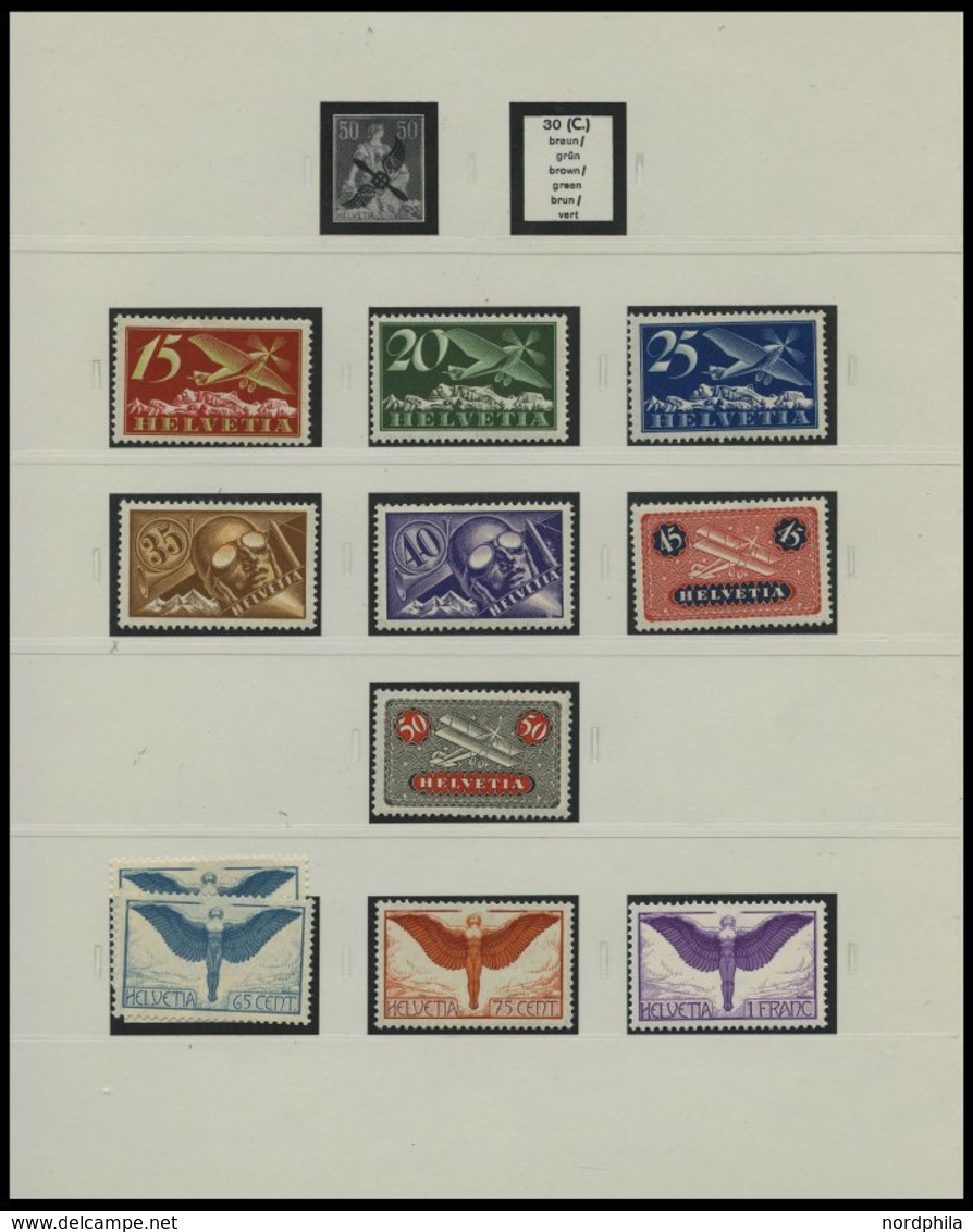 SAMMLUNGEN *,** , ungebrauchte Sammlung Schweiz von 1862-1937 mit vielen guten Werten und Sätzen, sauber im SAFE-dual Al