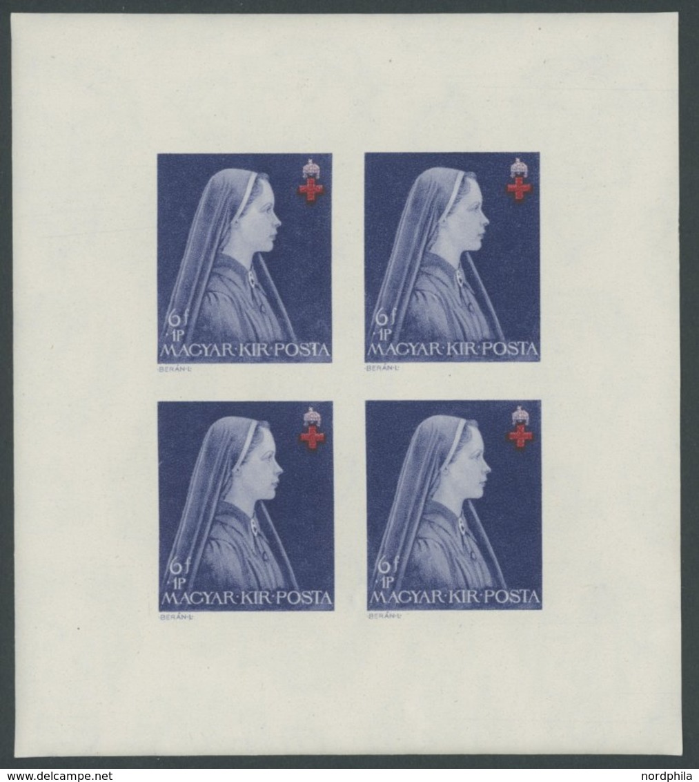 UNGARN 696-98B KB **, 1924, Rotes Kreuz, Ungezähnt, In Kleinbogen, Pracht, Mi. 100.- - Altri & Non Classificati