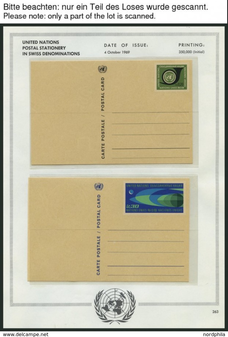 UNO - GENF **, BRIEF, Komplette Postfrische Sammlung UNO-Genf Von 1969-85 Im Blauen Spezialalbum, Jeweils In Eckrandvier - Other & Unclassified