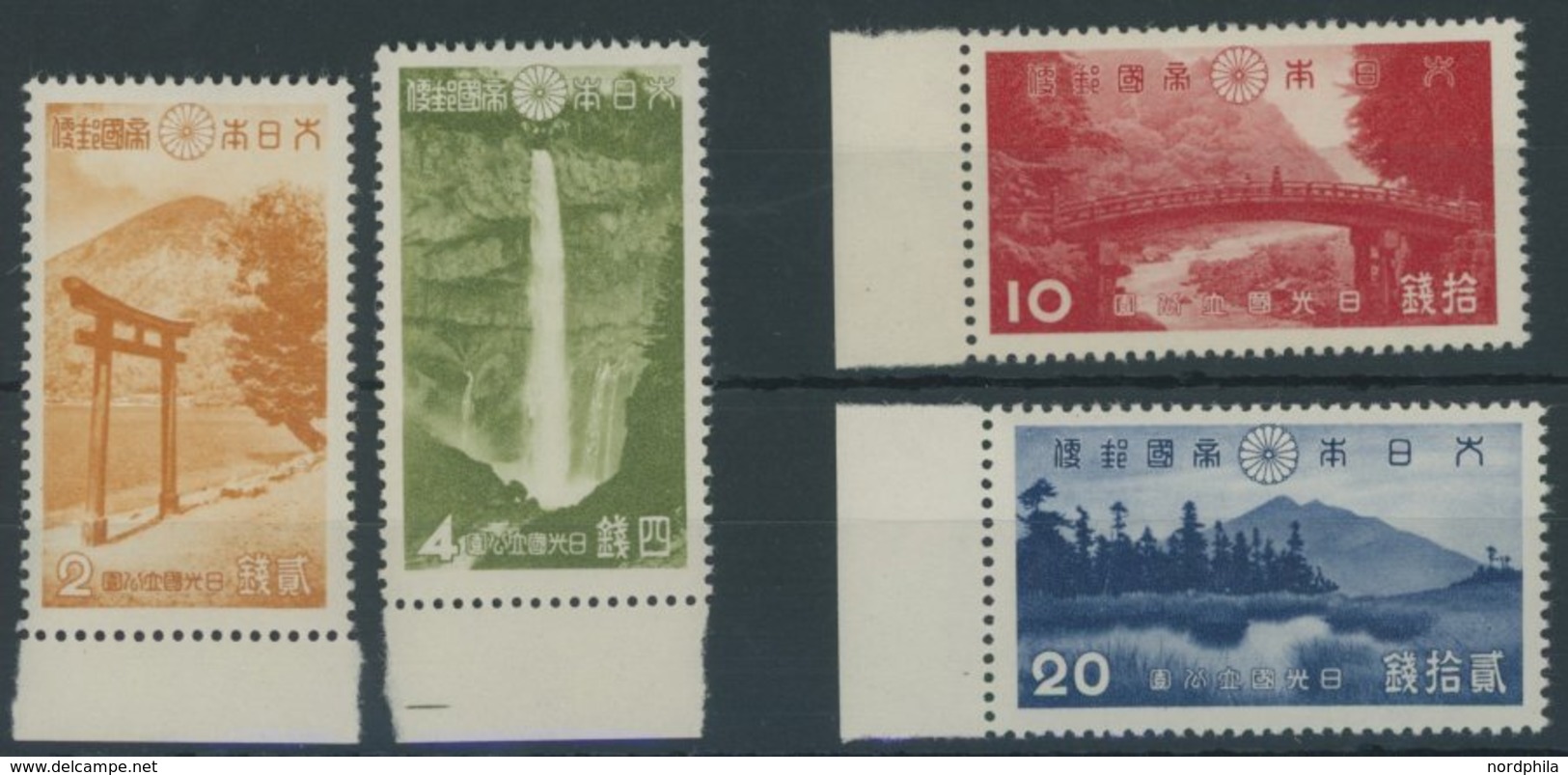 JAPAN 272-75 **, 1938, Nikko-Nationalpark, Postfrischer Prachtsatz - Other & Unclassified