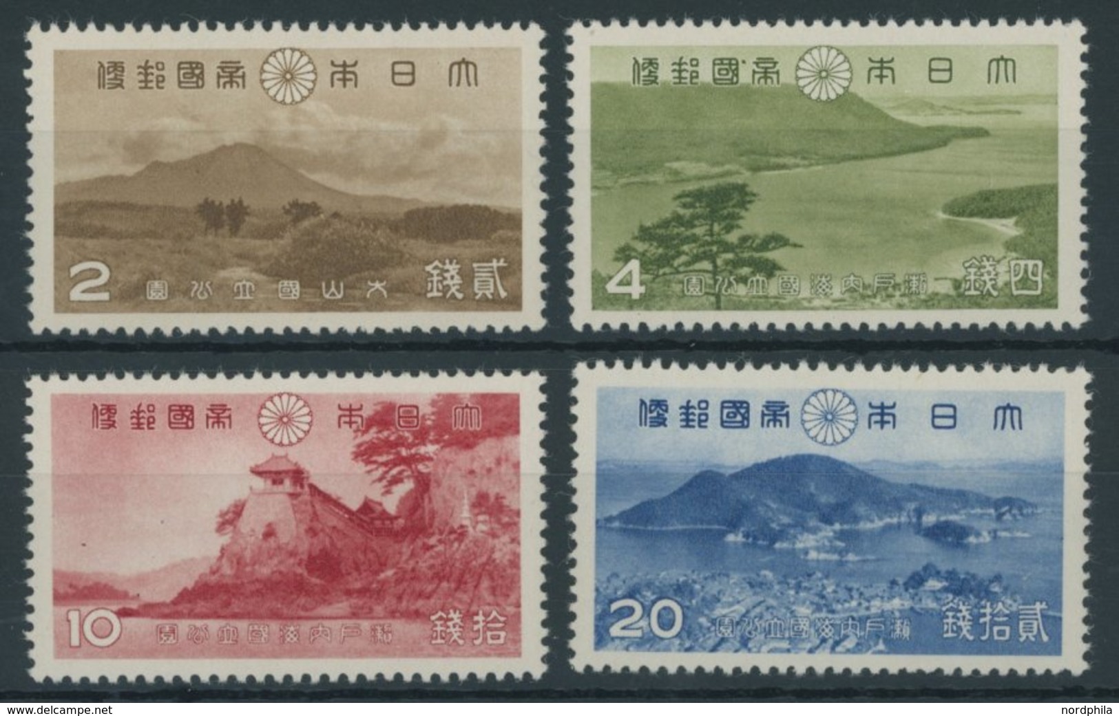 JAPAN 276-79 **, 1939, Daisen- Und Setonaikai-Nationalpark, Postfrischer Prachtsatz - Sonstige & Ohne Zuordnung