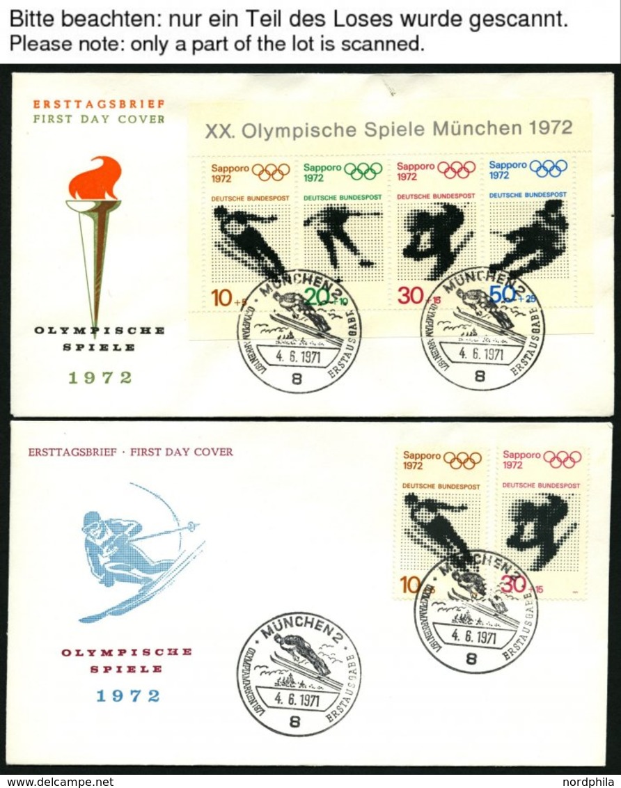 SLG., LOTS DEUTSCHLAND Wohl Komplette Sammlung FDC Bund/Berlin Von 1971-95 In 11 Ersttagesbrief-Alben In Schubern, über  - Collezioni