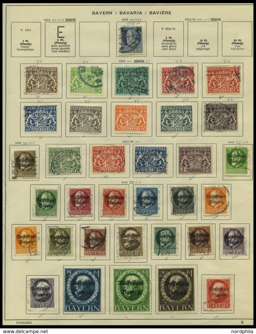 SLG., LOTS DEUTSCHLAND O,*,(*) , Alte Sammlung Deutschland Bis Ca. 1939, Mit Altdeutschland, Dt. Reich, Danzig, Memel, S - Sammlungen