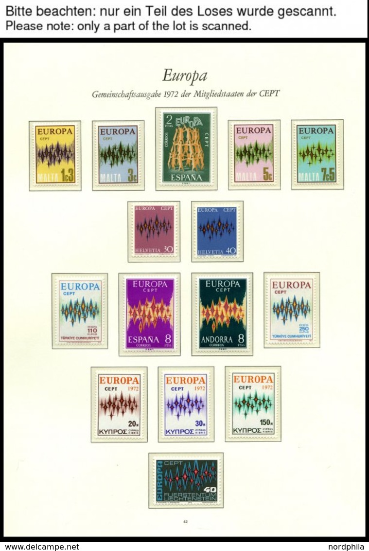 EUROPA UNION **, 1972, Sterne, Kompletter Jahrgang, Pracht, Mi. 179.80 - Collections