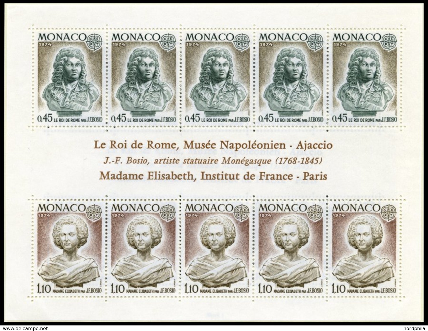 EUROPA UNION **, 1974, Skulpturen, Kompletter Jahrgang, Pracht, Mi. 144.10 - Sammlungen