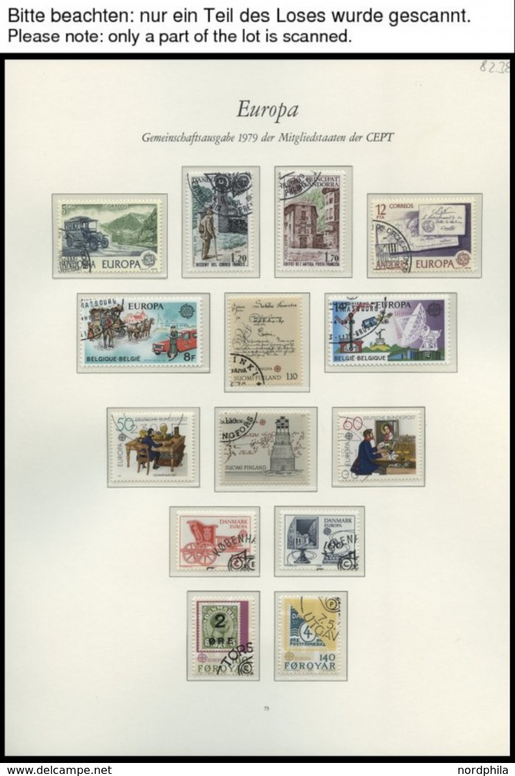 EUROPA UNION O, 1979/80, Post- Und Fernmeldewesen Und Persönlichkeiten, 2 Komplette Jahrgänge, Pracht, Mi. 122.80 - Collections