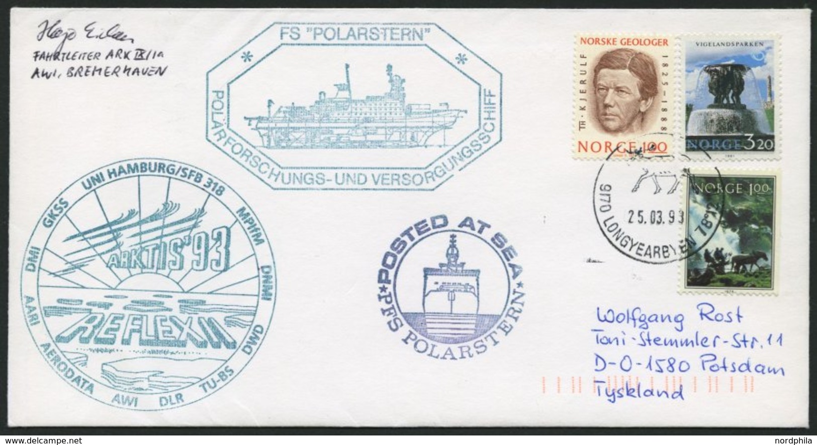 SONSTIGE MOTIVE 1990-97, Siebente, Neunte und Zehnte Antarktis-Expedition der Polarstern, interessante Sammlung mit 96 v