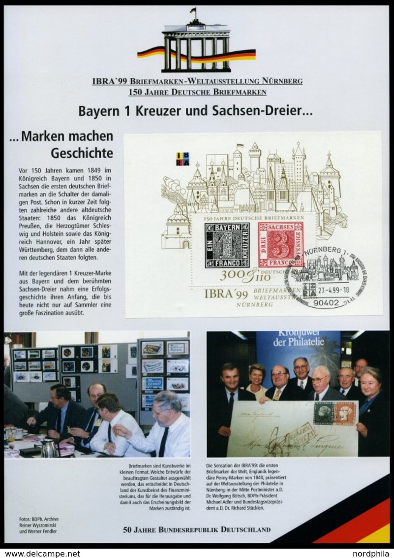 SONSTIGE MOTIVE 50 Jahre Bundesrepublik Deutschland Im Spezialalbum Der Deutschen Post, Pracht - Non Classificati