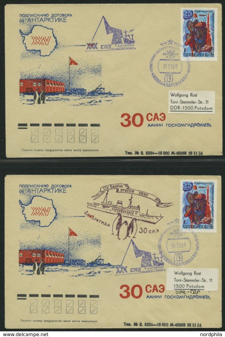 SONSTIGE MOTIVE 1958-89, DDR-Antarktisforschung, Sammlung mit über 200 verschiedenen Belegen im Briefalbum, Pracht