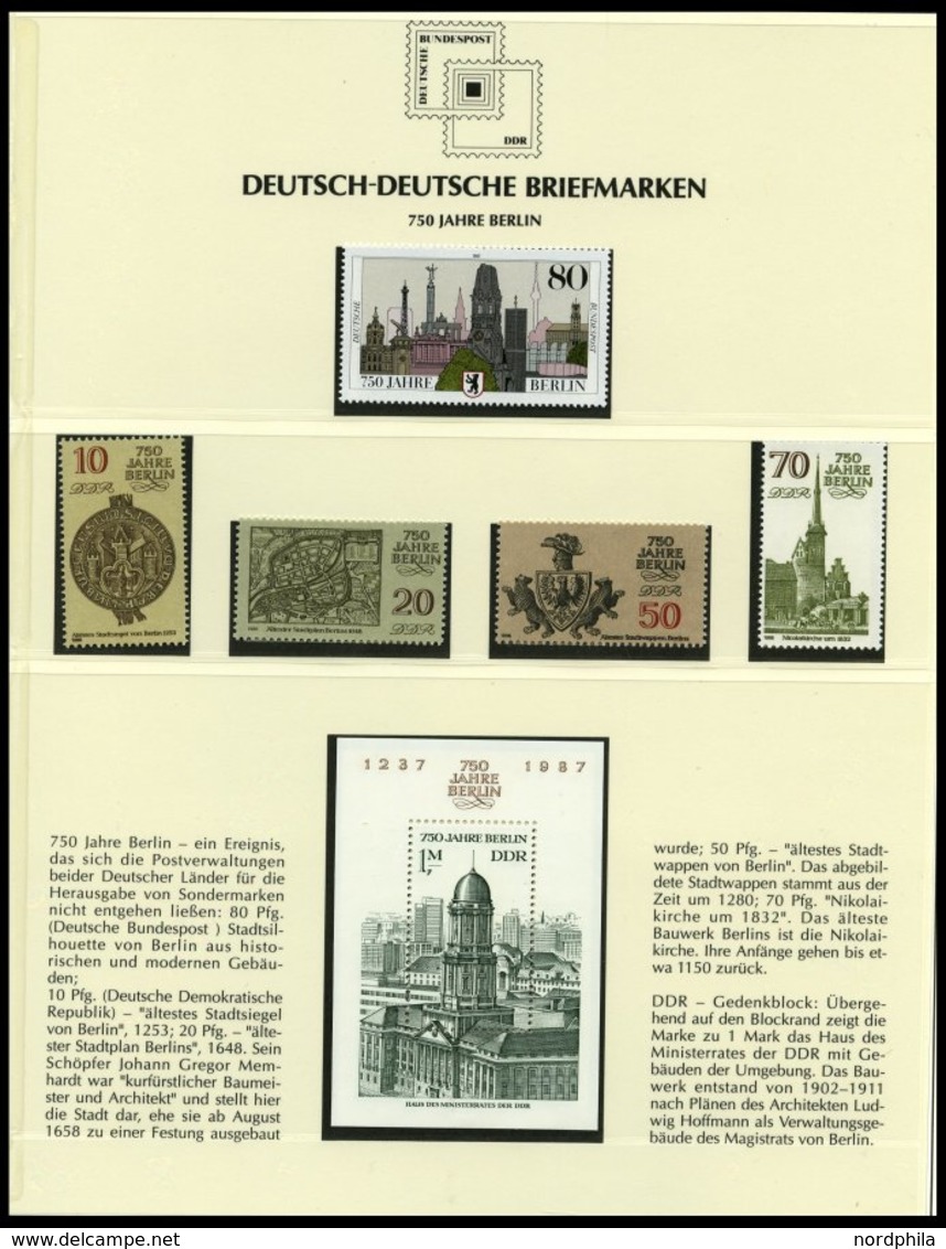 SONSTIGE MOTIVE **,Brief,o , Deutsch-Deutsche Briefmarken Auf Siegerseiten Im Album Und Einem Leitzordner Mit Einzelmark - Non Classés