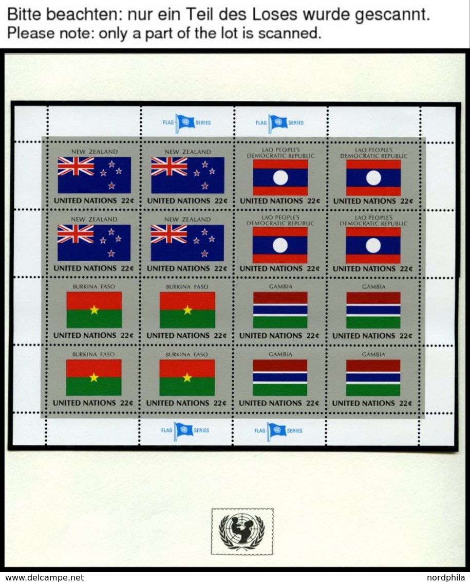 SONSTIGE MOTIVE Brief,** , Flaggen Der Nationen In 5 Unicef-Alben, 1980-86 Und 1988 Je Komplett In Zusammendruck-Bogen,  - Non Classés