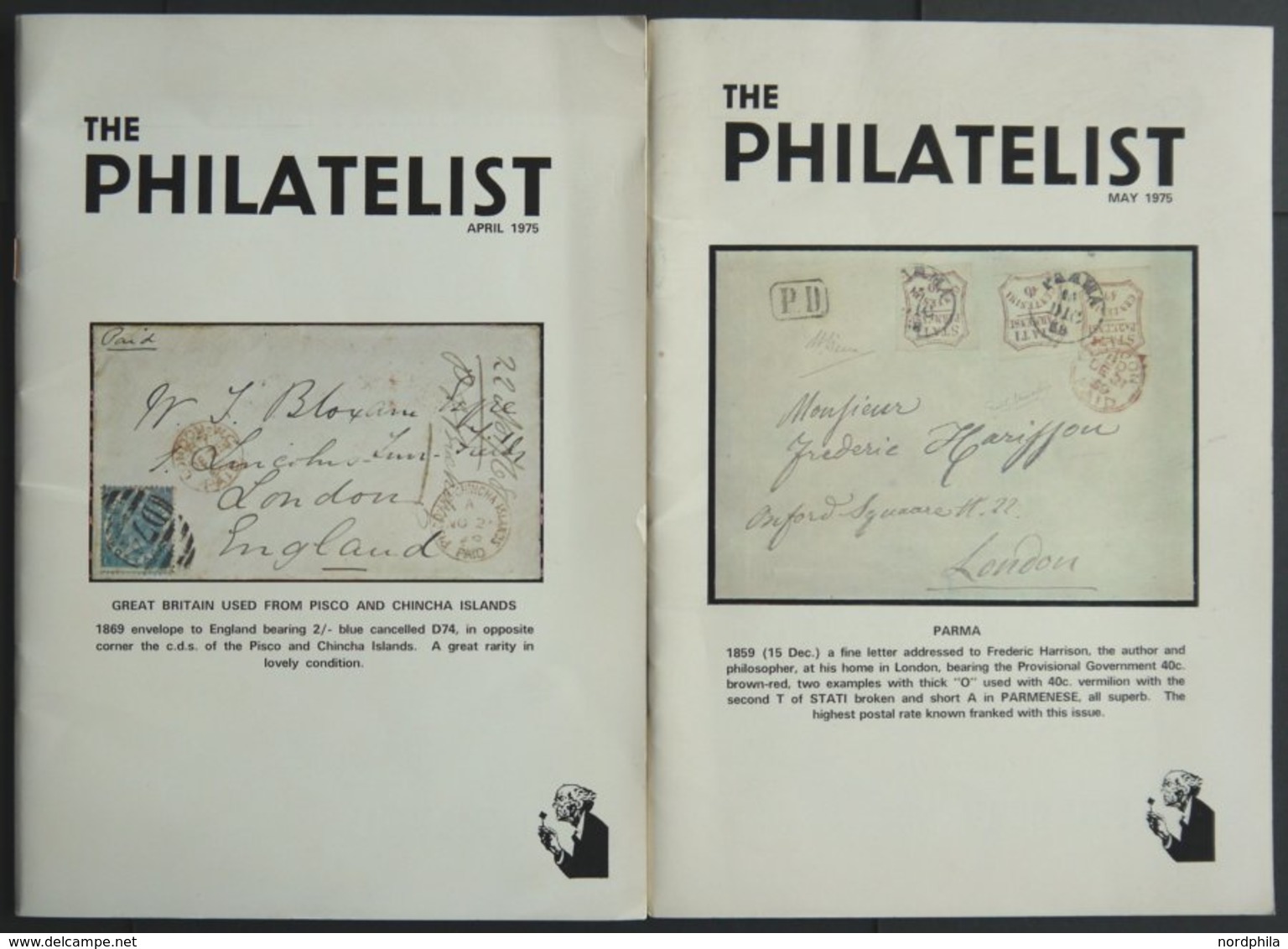 PHIL. LITERATUR The Philatelist, April 1975 Und May 1975, 32 Und 30 Seiten, Mit Vielen Abbildungen, In Englisch - Philatelie Und Postgeschichte