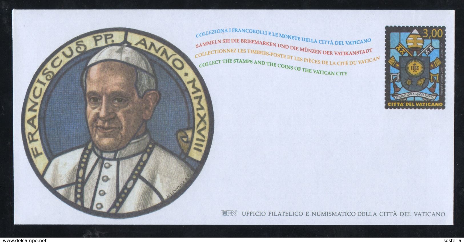 2018 - VATICANO - S01M - SET OF 1 AEROGRAMME ** - Neufs