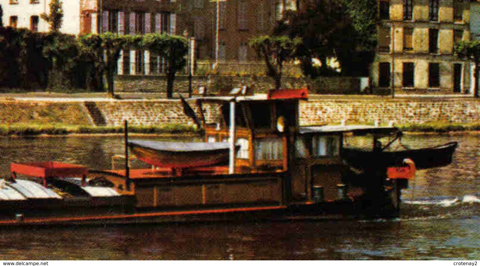 78 Mantes La Jolie N°5 La Collégiale La Tour St Maclou En 1980 VOIR ZOOM Belle Péniche Beau Plan - Mantes La Jolie