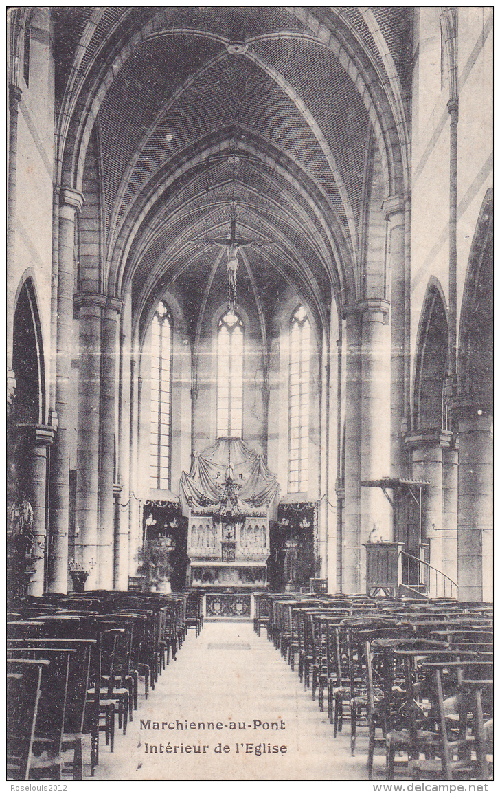 MARCHIENNE-AU-PONT : Intérieur De L'église - Andere & Zonder Classificatie