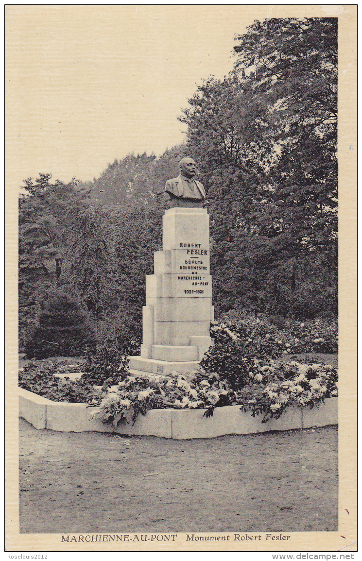 MARCHIENNE-AU-PONT : Monument Robert Fesler - Andere & Zonder Classificatie