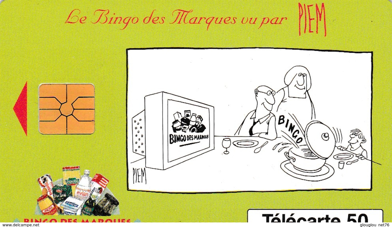 TELECARTE 50 UNITES   .  BINGO DES MARQUES..PIEM - 50 Unités   