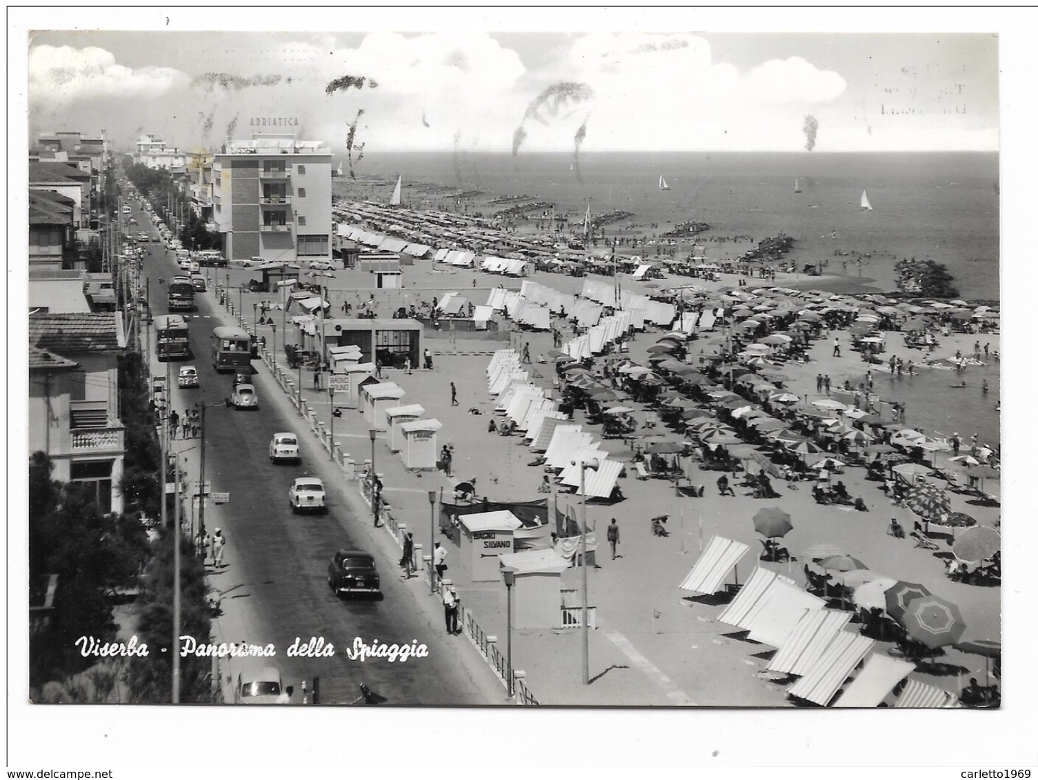 VISERBA PANORAMA DELLA SPIAGGIA - VIAGGIATA FG - Rimini