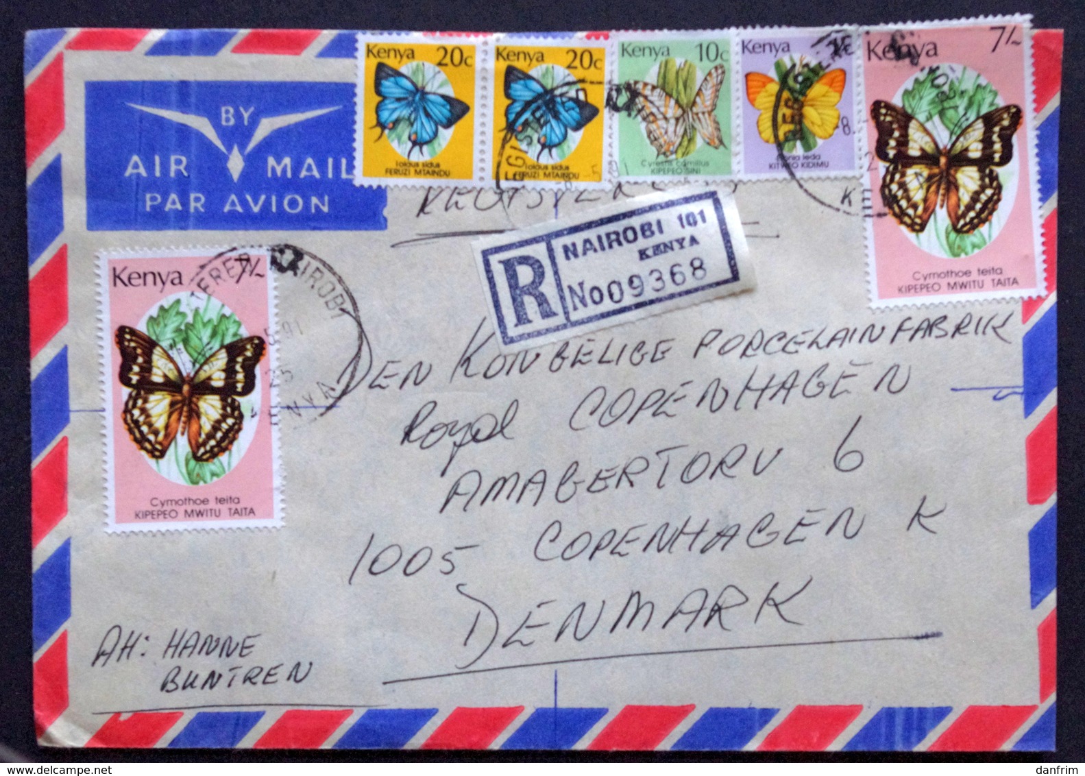 Kenya  Air Mail To Denmark ( Lot 1807 ) - Kenya (1963-...)