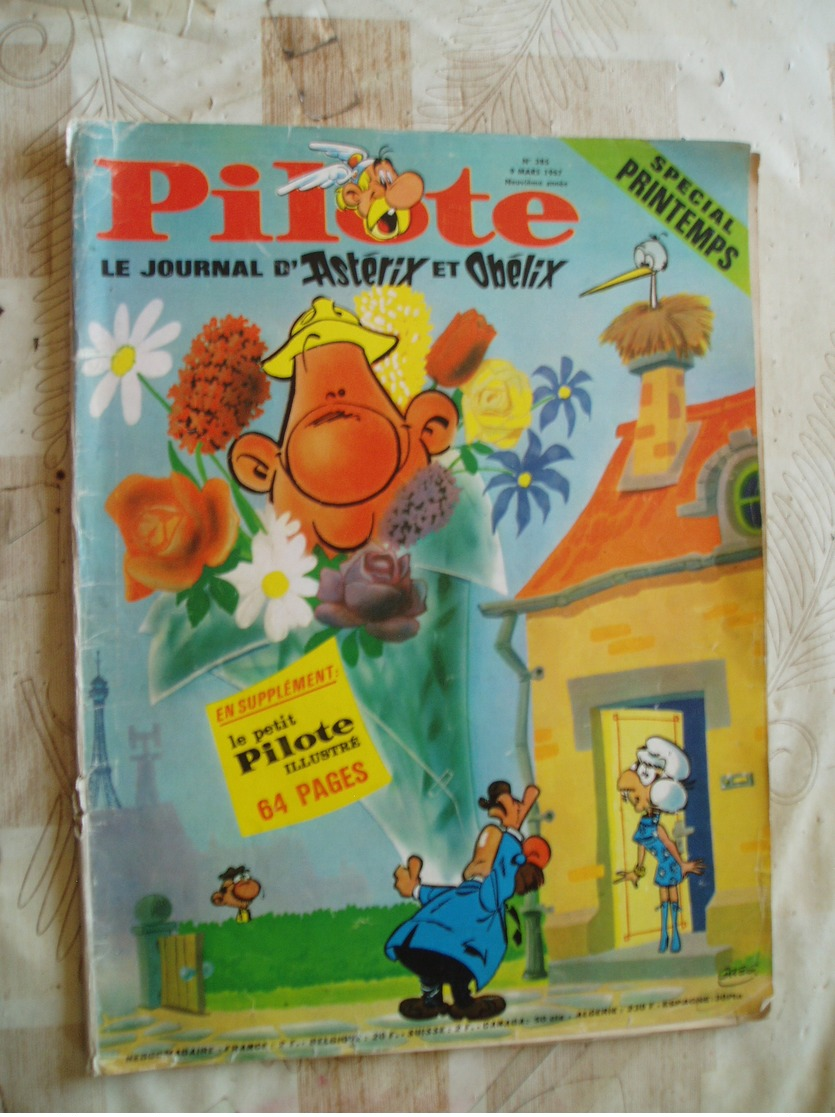 PILOTE NO 385-03/1967-RC DIVERS-PILOTORAMA-DIVERS-PB ANCEL ASTERIX - Pilote