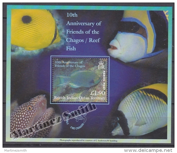 British Indian Ocean 2002 Yvert BF 19, 10th Anniversary Of Friends Of The Chagos/ Reef Fish - Miniature Sheet- MNH - British Indian Ocean Territory (BIOT)