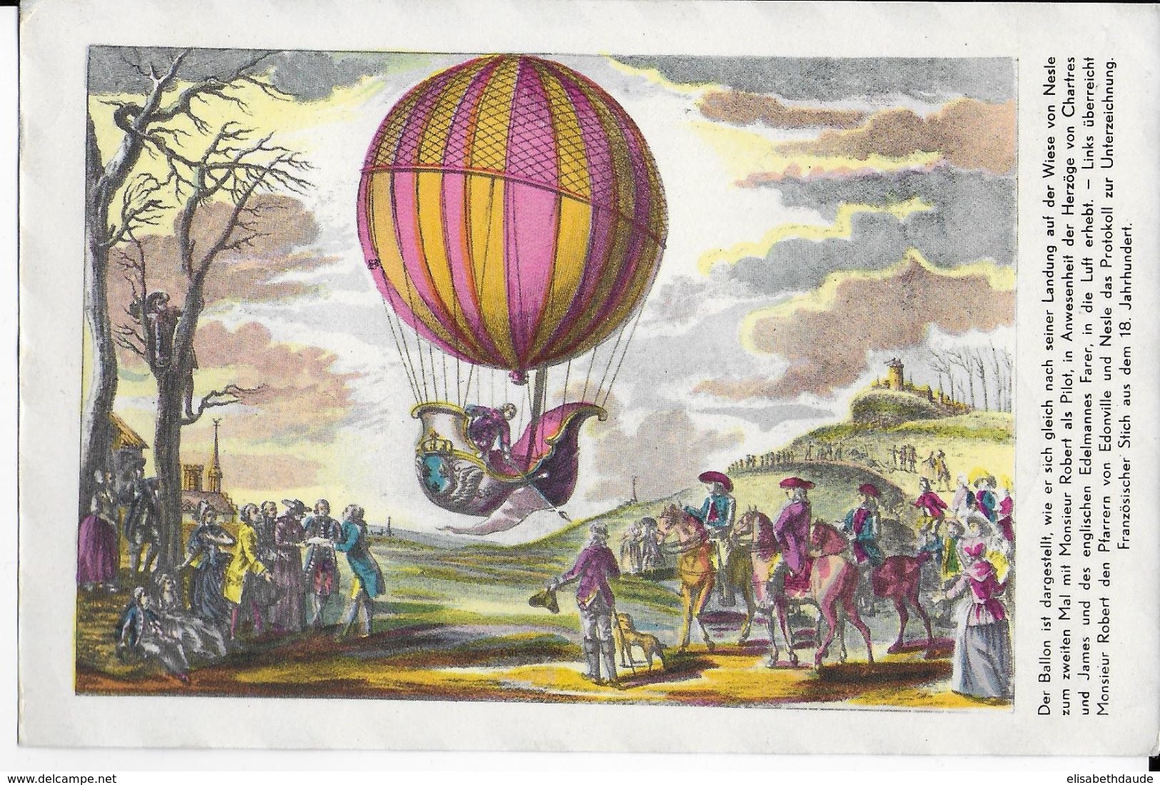 AUTRICHE - BALLONPOST PRO JUVENTUTE - 1957 - CARTE ILLUSTREE (VOIR DOS) Par BALLON De WIEN - Par Ballon