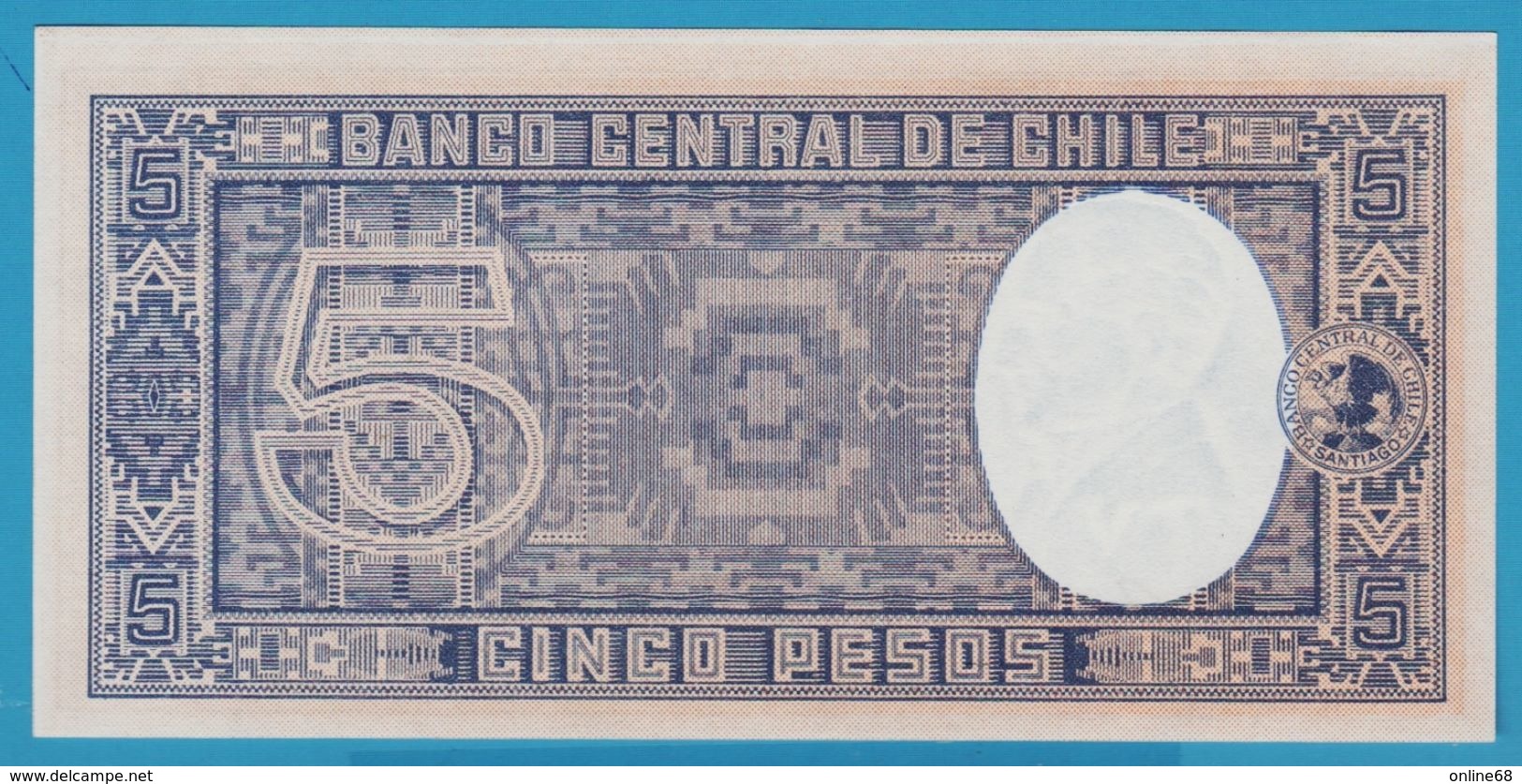 CHILE 5 Pesos (½ Condor)	ND (1958-59)	Serie C9-95 P# 119 - Chili