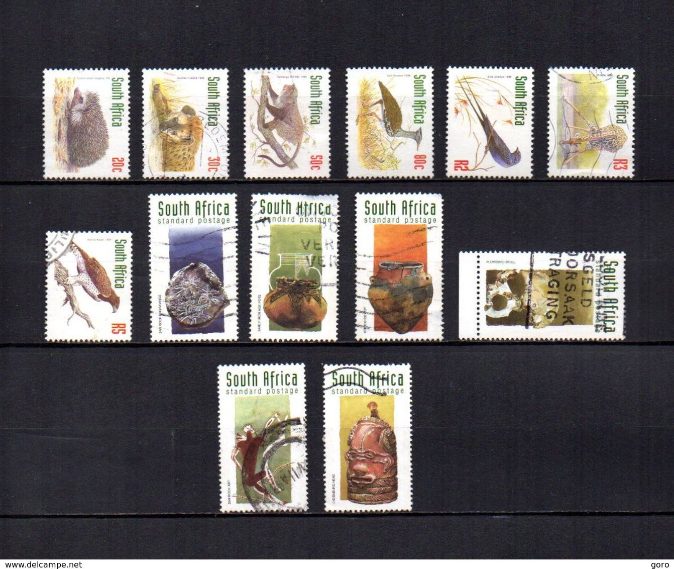 Africa Del Sur  1998  .-   Y&T  Nº   1005/1009-1011-1013/1019 - Usados