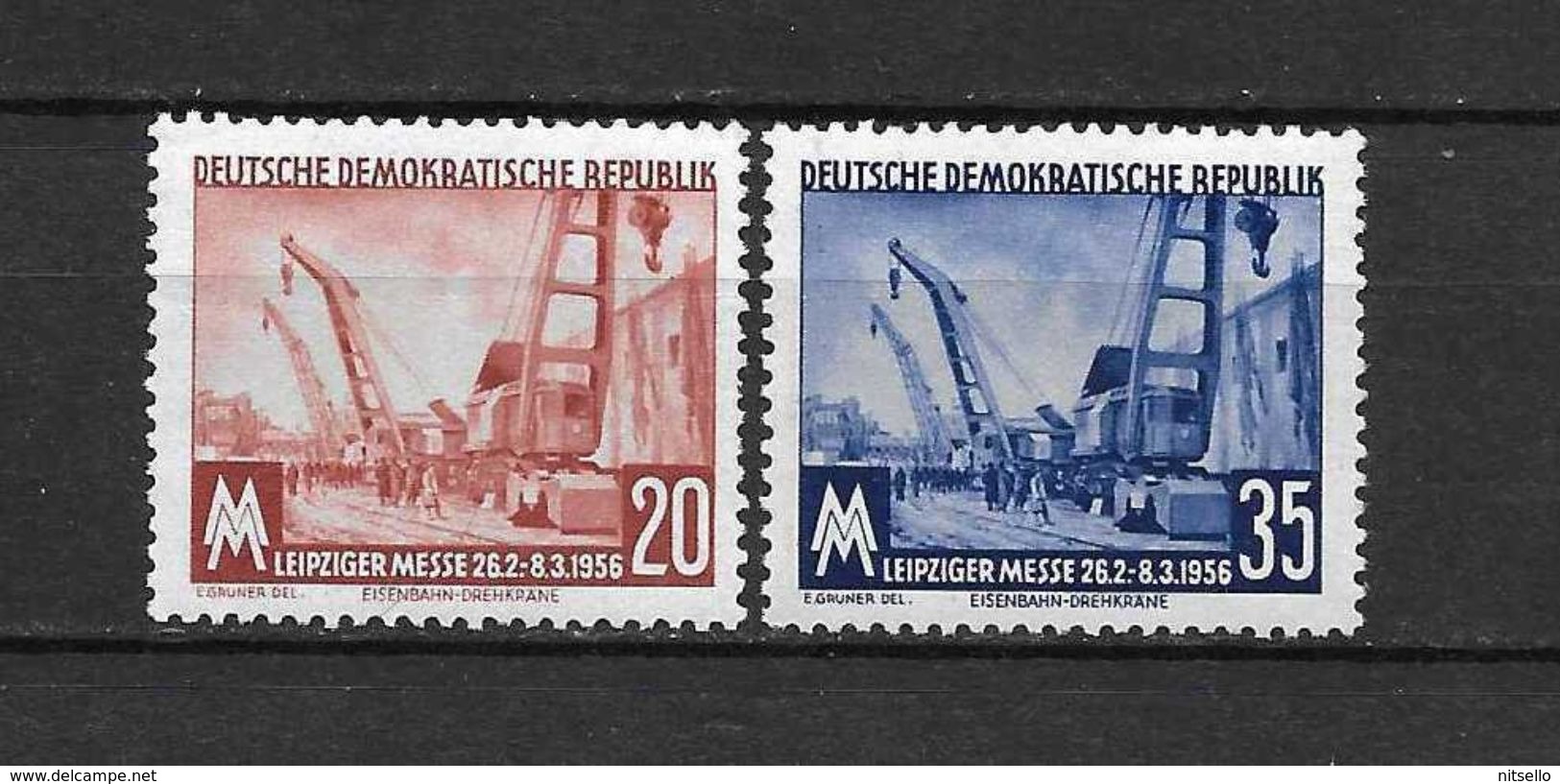 LOTE 1656  ///  (C010)  ALEMANIA ORIENTAL DDR   YVERT Nº: 239/240 *MH  //   CATALOG.2014/COTE: 1,75 € - Nuevos