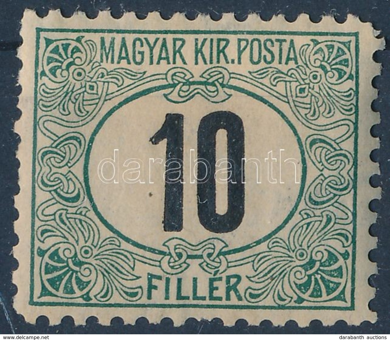 * 1903 Portó 10f 11 1/2 Fogazás (20.000) (foghibák / Short Perfs) - Other & Unclassified