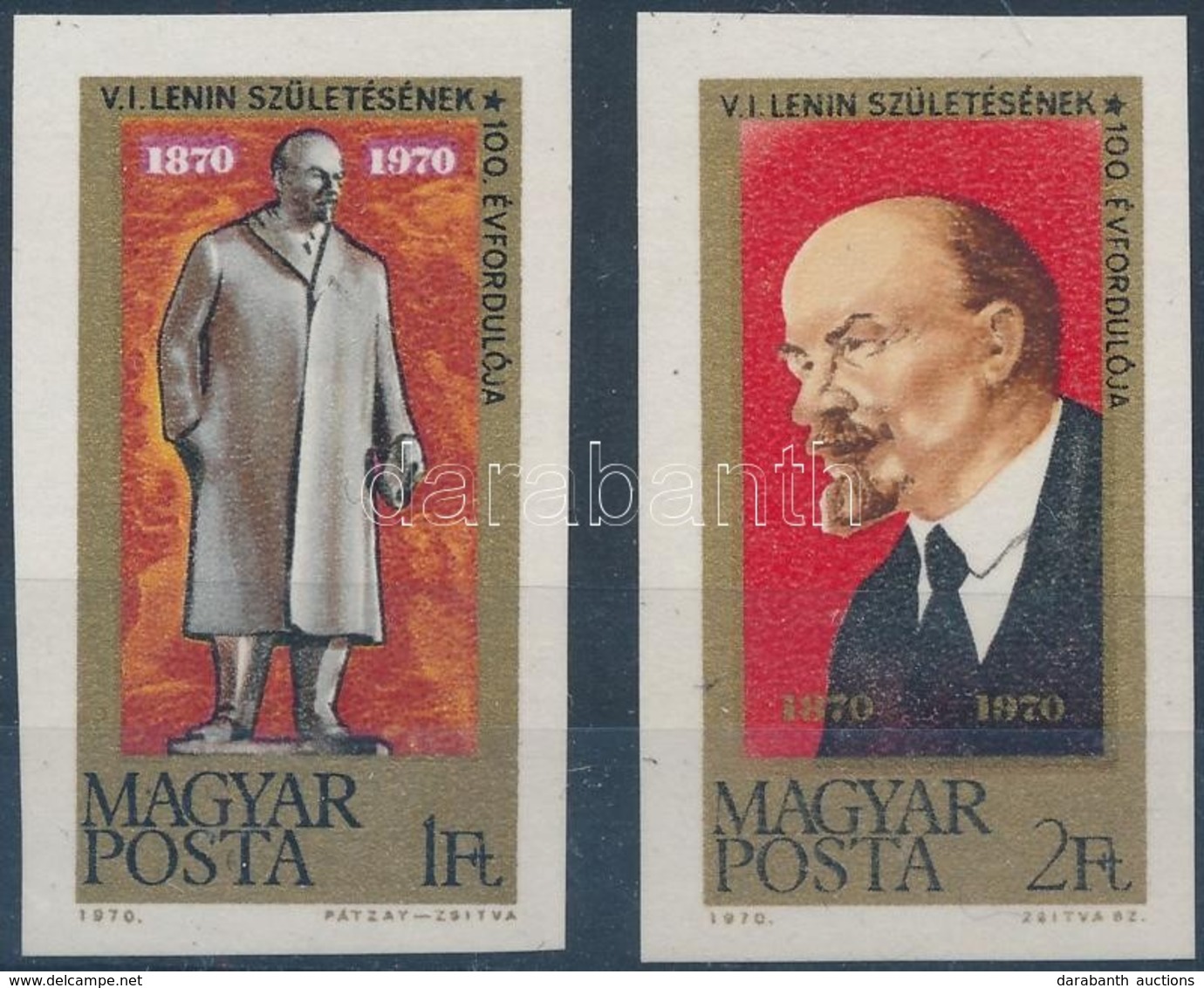 ** 1970 Vlagyimir Iljics Lenin (II.) Vágott Sor (2.000) - Altri & Non Classificati