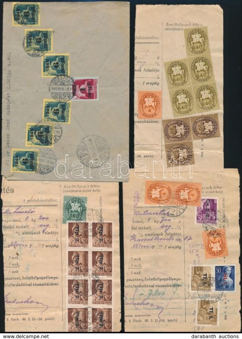 1945-1946 5 Db Inflációs Levél + 5 Db Levélkivágás - Other & Unclassified